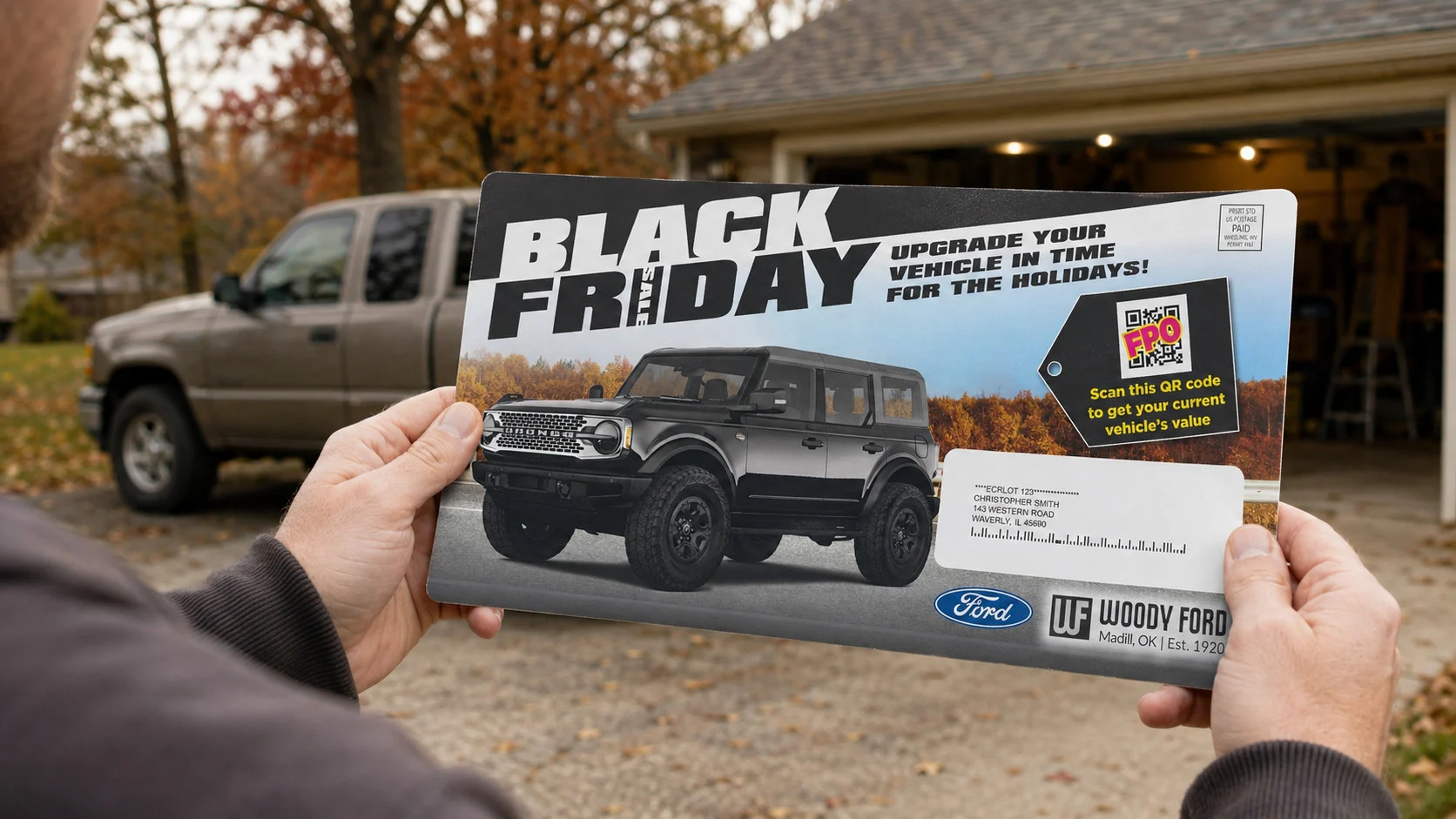 Pay-for-performance automotive direct mail campaign hero image